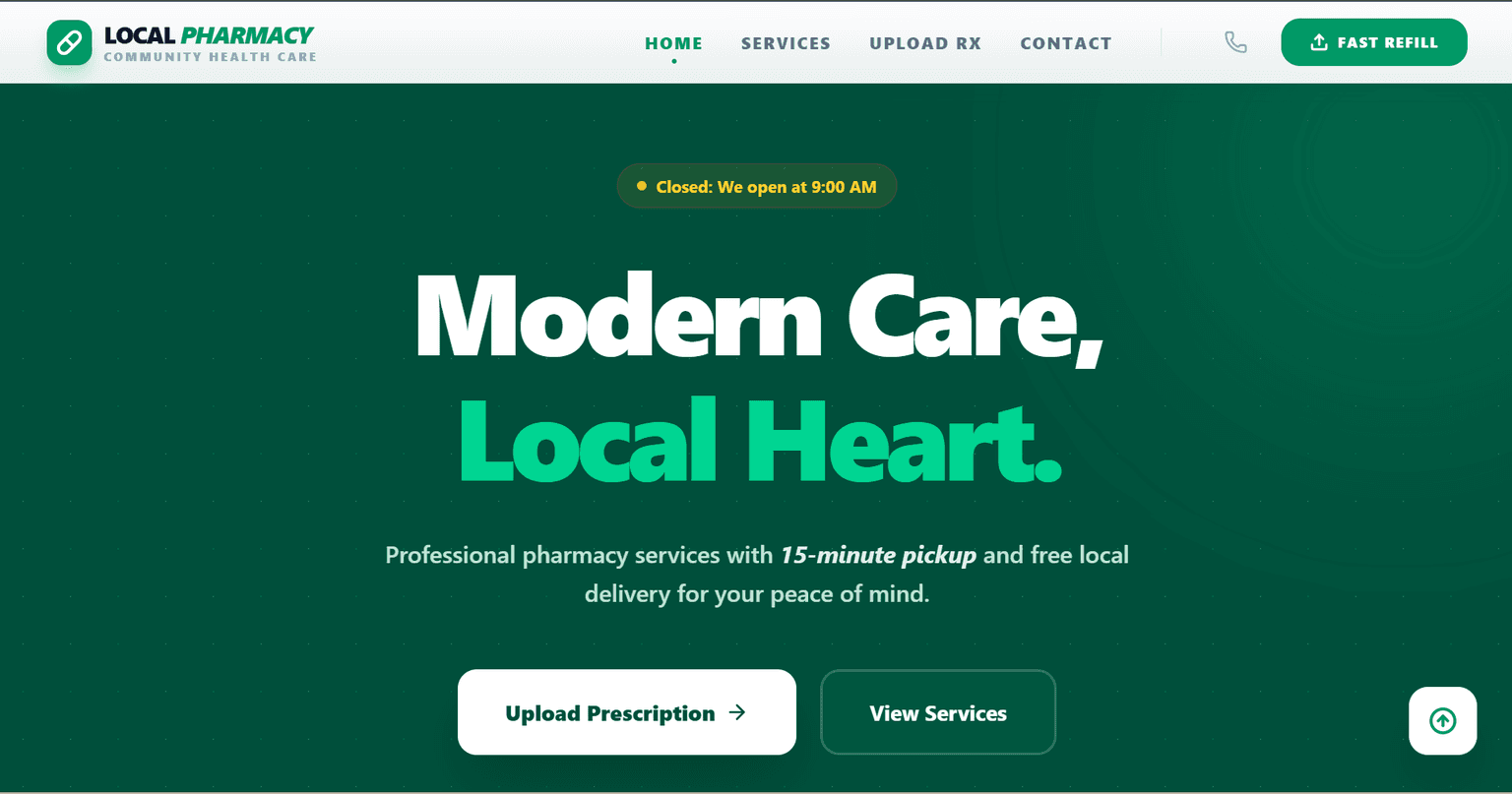 Pharmacy — main interface