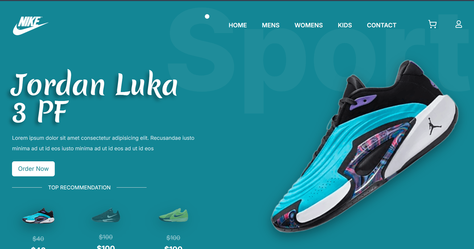 Nike Kinetic — main interface